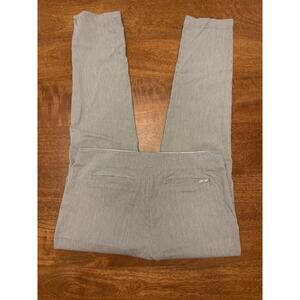 Calvin‎ Klein Pants Women’s 12 Gray Pinstripe Ankle PullOn Stretch Slim Workwear